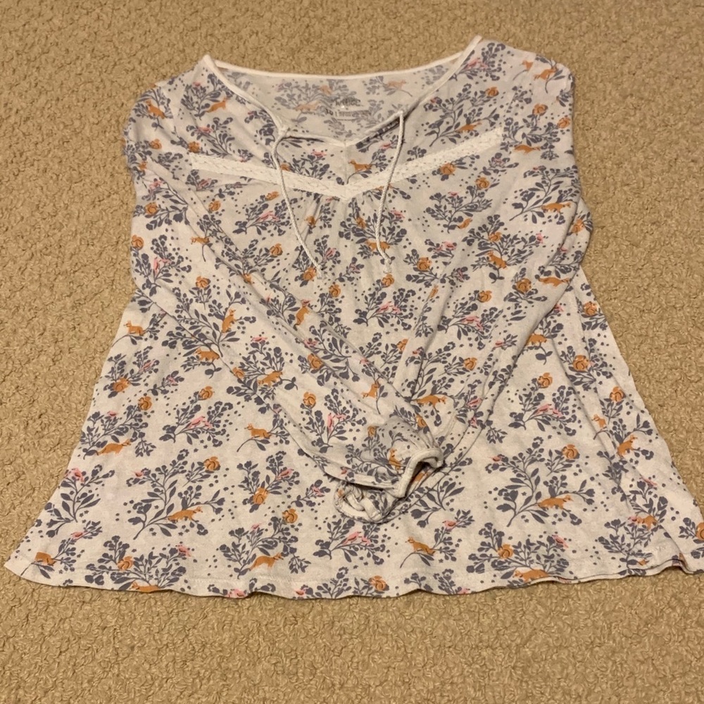 Girl’s Justice Flower Pattern Blouse